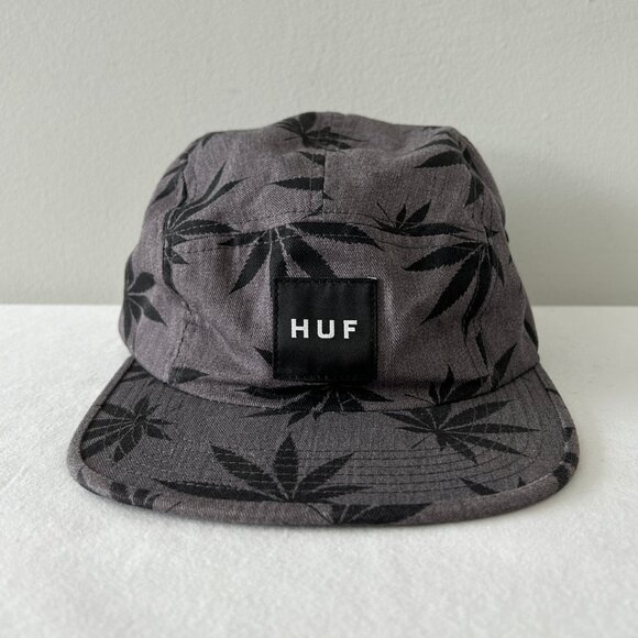 Rare HUF x Snoop Dogg Cap Gray Plant Adjustable Strapback Hat One Size USA EUC - Picture 11 of 11